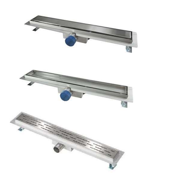 Trisline Compact douchegoot met flens incl sifon en de rooster naar